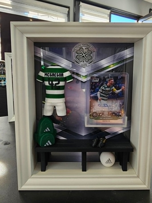 Celtic McGregor Signed Trading Card Locker Room Frame