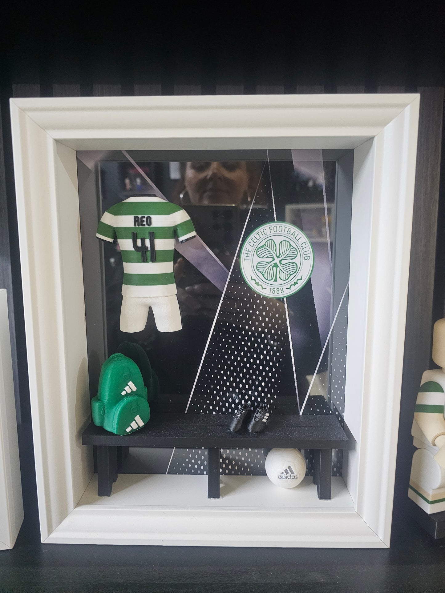 CELTIC FC HOME KIT LOCKER ROOM FRAME - MADE TO ORDER
