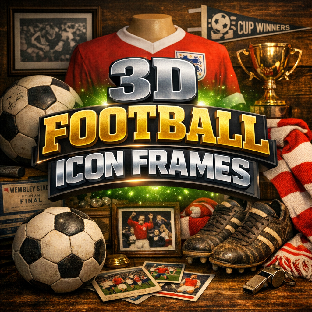 3D ICON FRAME - FOOTBALL