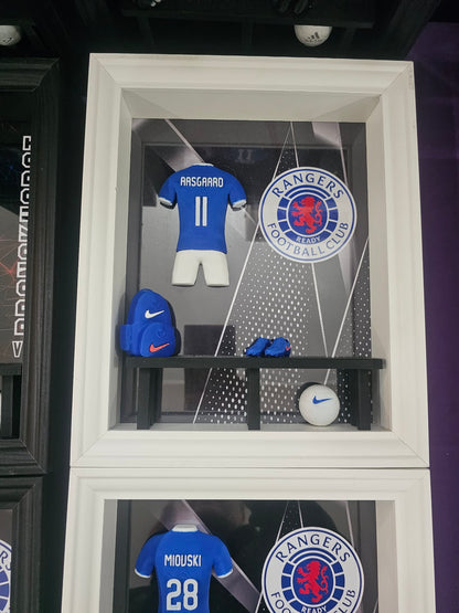RANGERS FC HOME KIT LOCKER ROOM FRAME - MADE TO ORDER