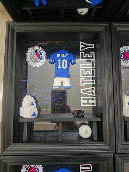 RANGERS FC HOME KIT LOCKER ROOM FRAME - MADE TO ORDER