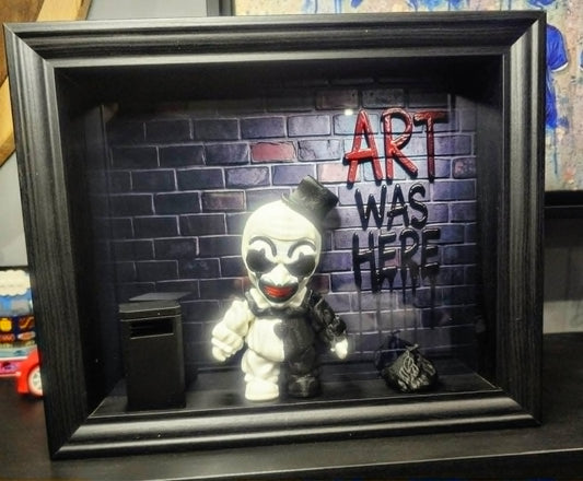 3D ART THE CLOWN AND SACK FRAME