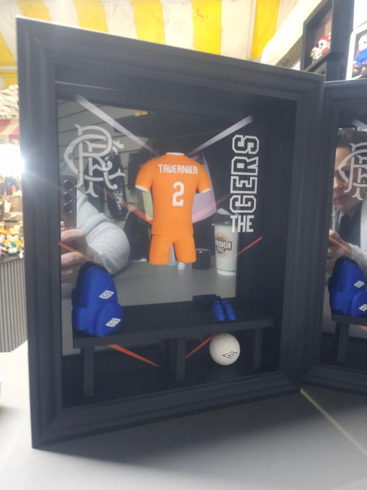RANGERS FC 4TH KIT LOCKER ROOM FRAME - MADE TO ORDER