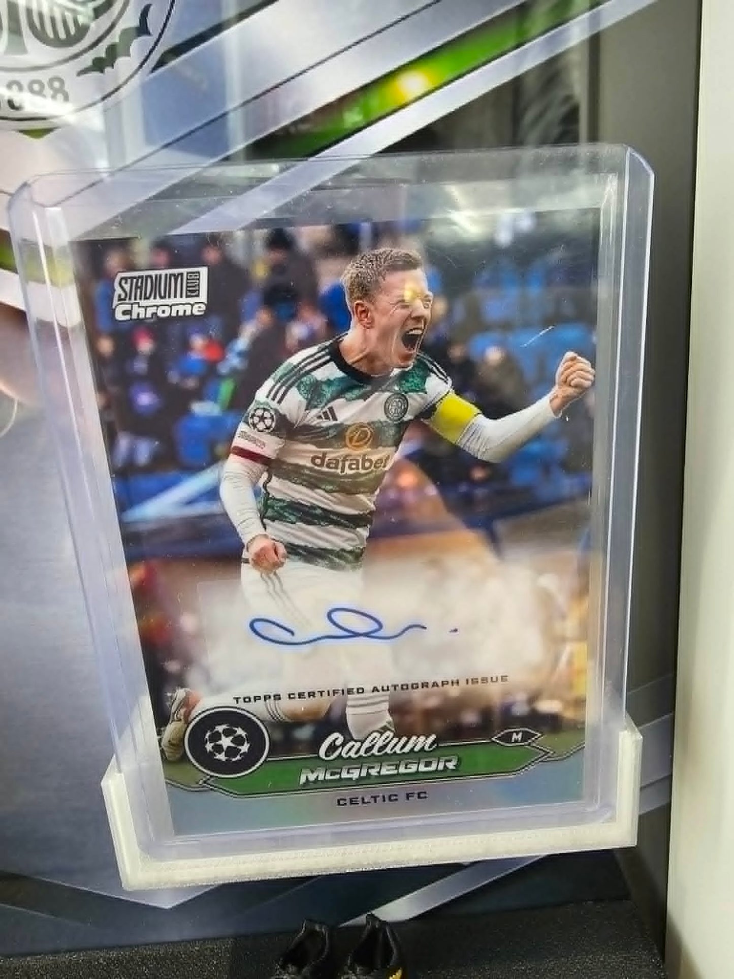 Celtic McGregor Signed Trading Card Locker Room Frame