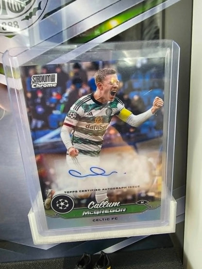 Celtic McGregor Signed Trading Card Locker Room Frame