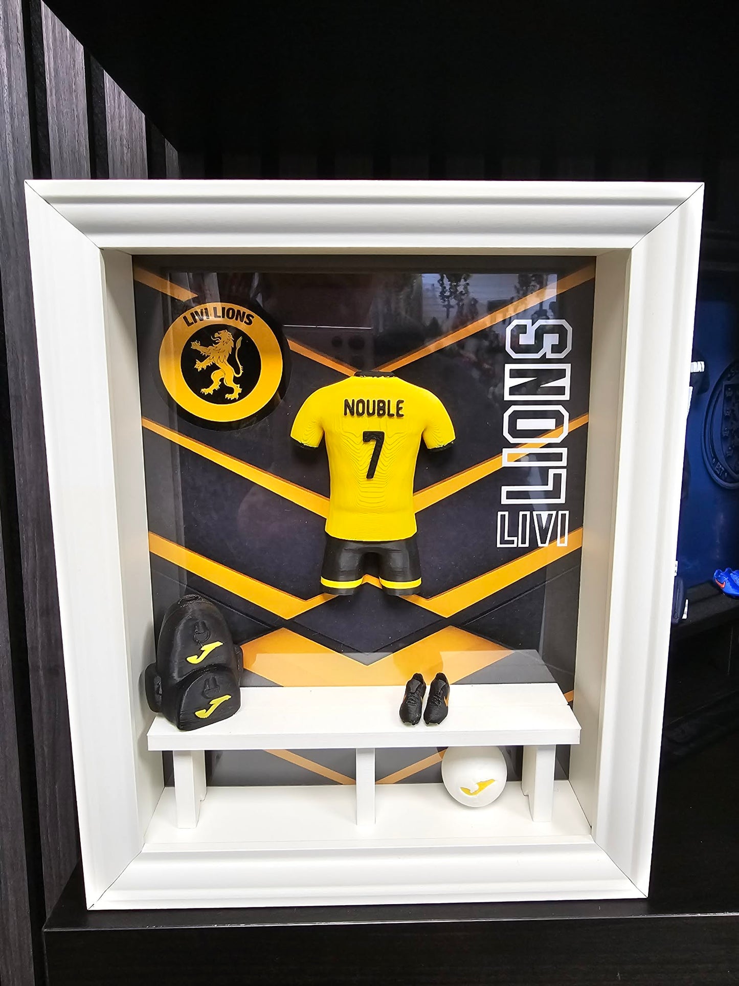 Livi Lions Locker Room Frame - Nouble No.4 White Frame