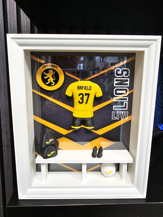 Livi Lions Locker Room Frame - Arfield No.37 White Frame
