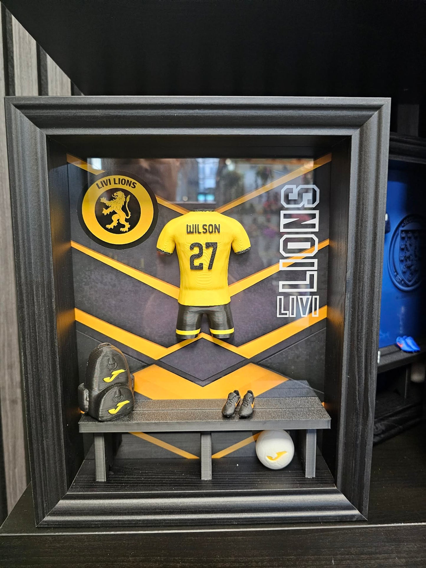 Livi Lions Locker Room Frame - Wilson No.27 Black Frame