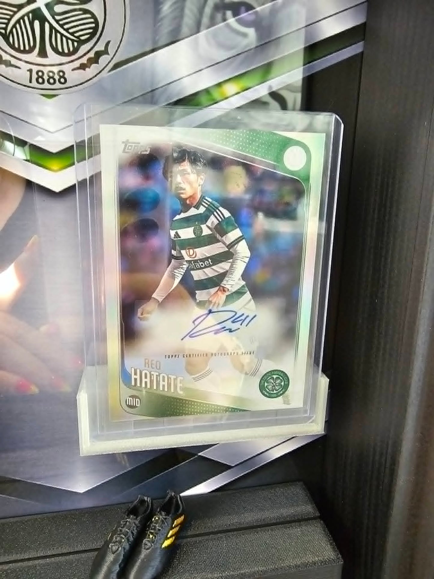 Celtic Hatate Signed Trading Card Locker Room Frame