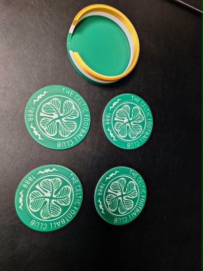3D PRINTED FOOTBALL THEMED COASTERS