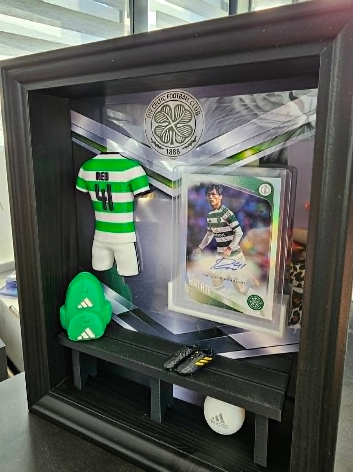 Celtic Hatate Signed Trading Card Locker Room Frame