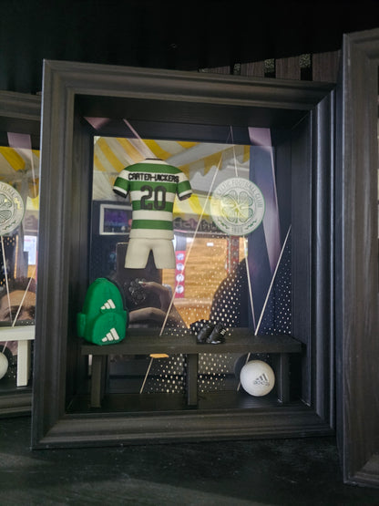 CELTIC FC HOME KIT LOCKER ROOM FRAME - MADE TO ORDER