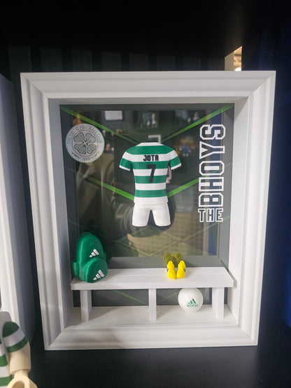 CELTIC FC HOME KIT LOCKER ROOM FRAME - MADE TO ORDER