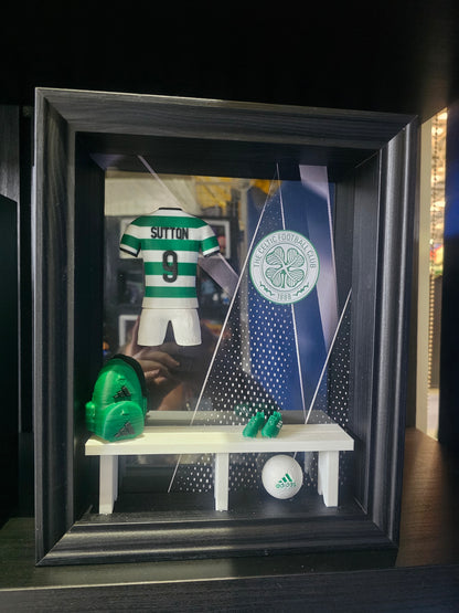CELTIC FC HOME KIT LOCKER ROOM FRAME - MADE TO ORDER