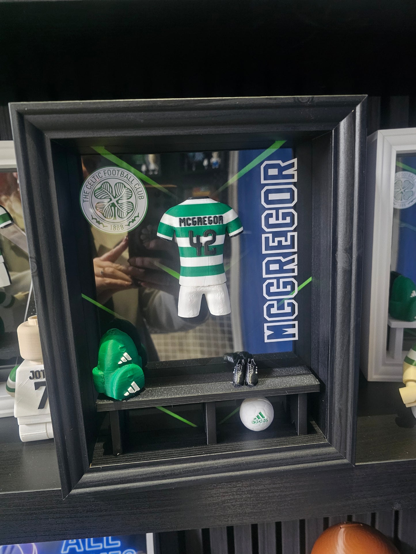 CELTIC FC HOME KIT LOCKER ROOM FRAME - MADE TO ORDER