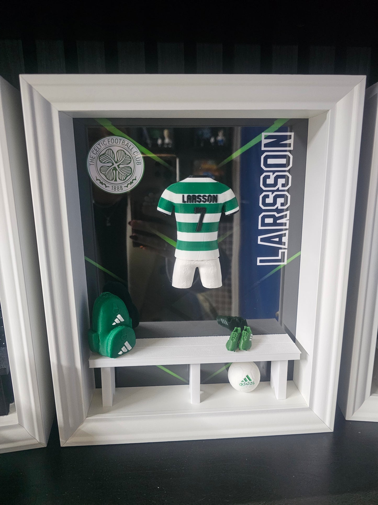 CELTIC FC HOME KIT LOCKER ROOM FRAME - MADE TO ORDER