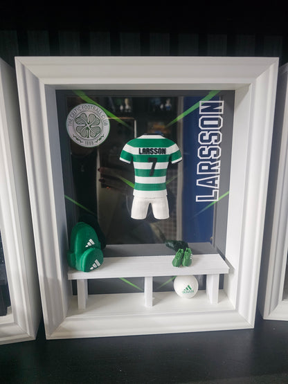 CELTIC FC HOME KIT LOCKER ROOM FRAME - MADE TO ORDER