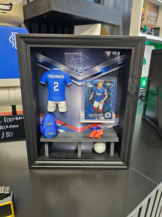 Rangers Tavernier Trading Card Locker Room Frame Numbered 13/75
