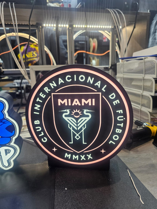 Miami Football LED Light Box