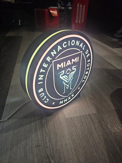 Miami Football LED Light Box
