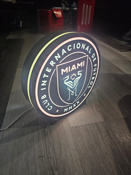 Miami Football LED Light Box