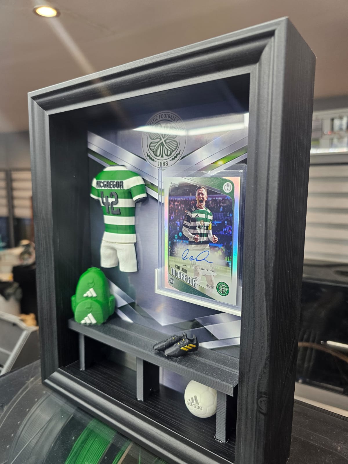 Celtic McGregor Signed Trading Card Locker Room Frame