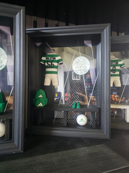 CELTIC FC HOME KIT LOCKER ROOM FRAME - MADE TO ORDER